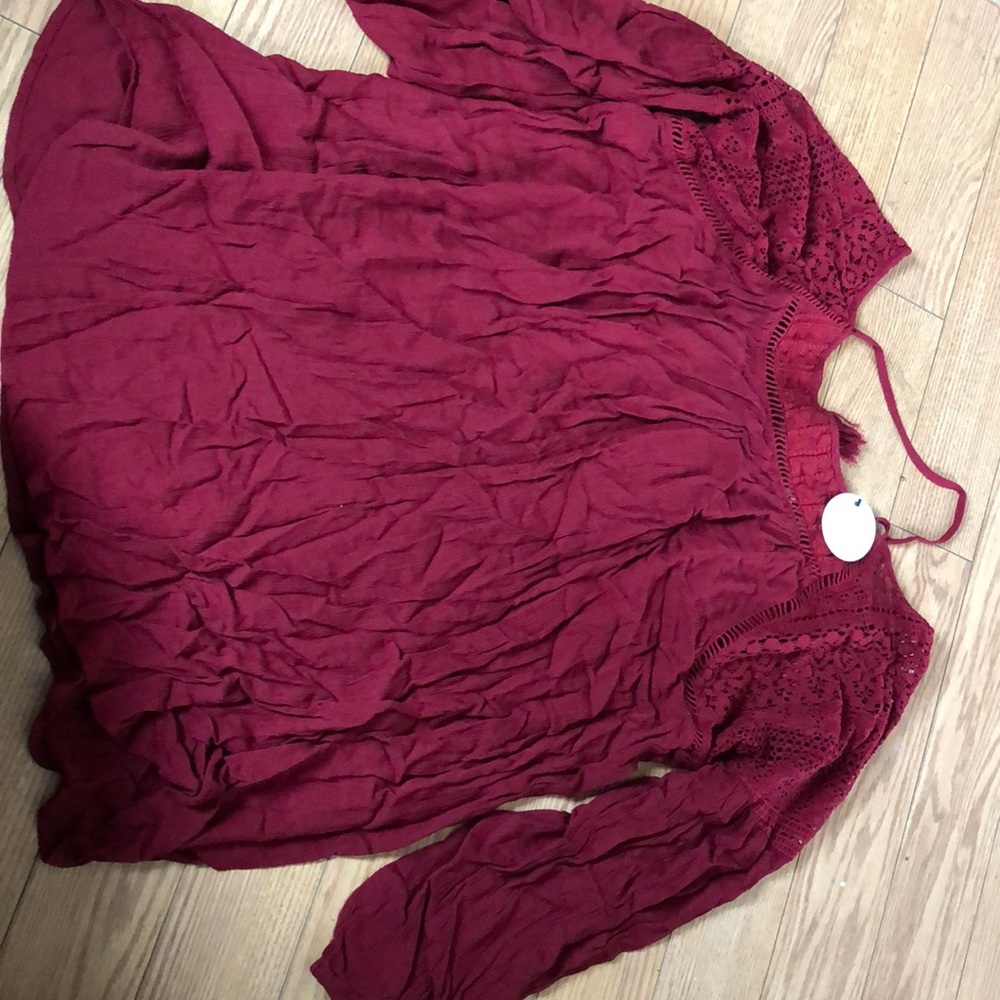 Loose fitting, red mini dress